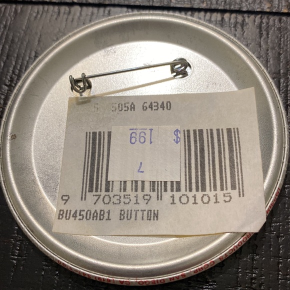 Vintage Nebraska Football Mascot Herbie Husker Pin Button! - Picture 2 of 2